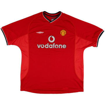 2000-02 Manchester United Home Shirt - 5/10 - (XL)