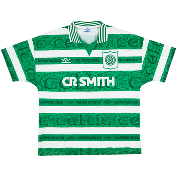 1995-97 Celtic Home Shirt - 9/10 - (XL)