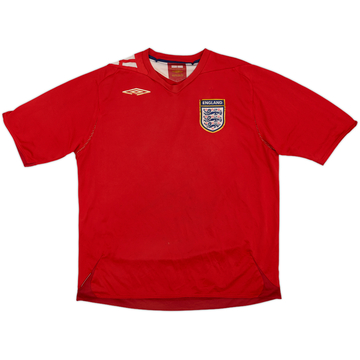 2006-08 England Away Shirt - 5/10 - (XL)