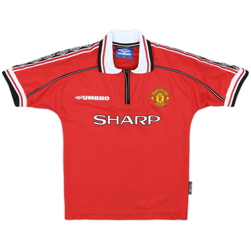 1998-00 Manchester United Home Shirt - 8/10 - (S.Boys)