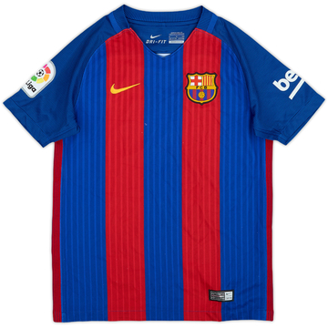 2016-17 Barcelona Home Shirt - 9/10 - (S.Boys)