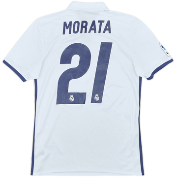 2016-17 Real Madrid Home Shirt Morata #21 - 4/10 - (XS)