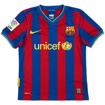 2009-10 Barcelona Home Shirt - 8/10 - (S.Boys)