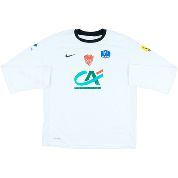 2011-12 Stade Brestois Coupe de France Match Issue Home L/S Shirt #16 (Ben Basat)