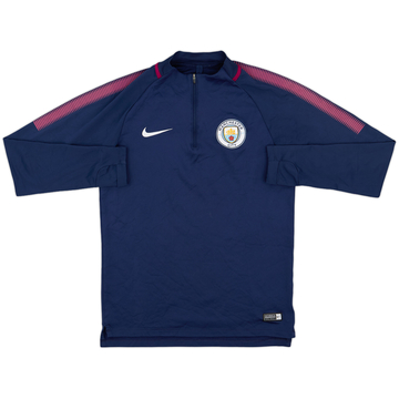 2017-18 Manchester City Nike 1/4 Zip Drill Top - 8/10 - (S)