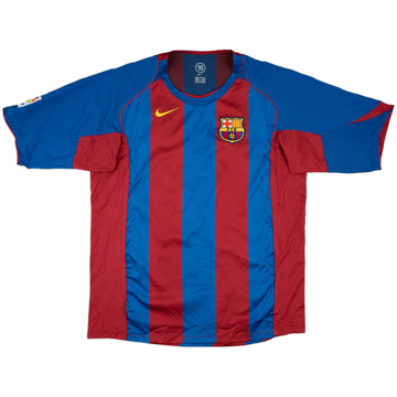 2004-05 Barcelona Home Shirt #8 (Giuly) - 6/10 - (XL)