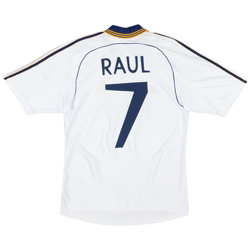 1998-00 Real Madrid Home Shirt Raul #7 - 8/10 - (S)
