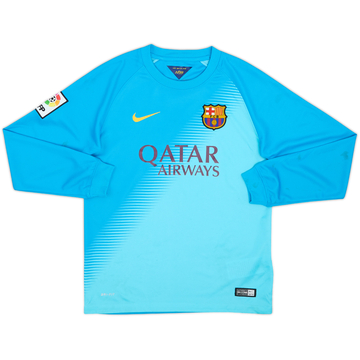 2014-15 Barcelona GK Shirt - 7/10 - (M.Boys)