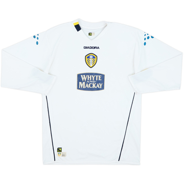 2003-04 Leeds United Home L/S Shirt - 6/10 - (L.Boys)