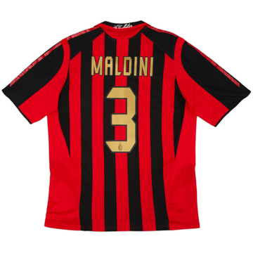 2005-06 AC Milan Home Shirt Maldini #3 - 6/10 - (L)