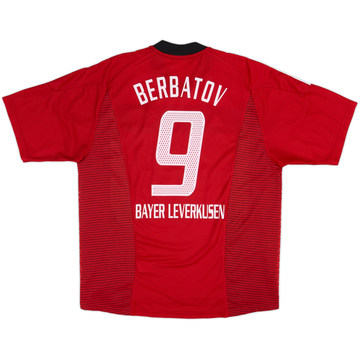 2002-04 Bayer Leverkusen Home Shirt Berbatov #9 - 7/10 - (XL)