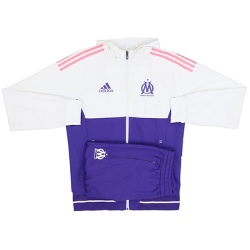 2017-18 Olympique Marseille adidas Tracksuit - 7/10 - (S)