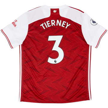 2020-21 Arsenal Home Shirt Tierney #3 - 9/10 - (XL)