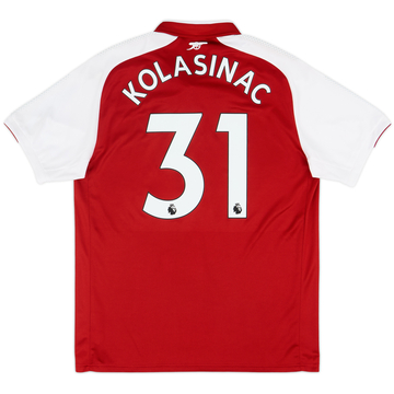 2017-18 Arsenal Home Shirt Kolasinac #31 - 9/10 - (L)
