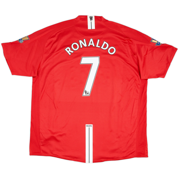 2007-09 Manchester United Home Shirt Ronaldo #7 - 10/10 - (3XL)