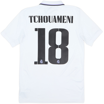 2022-23 Real Madrid Home Shirt Tchouameni #18 - 8/10 - (S)