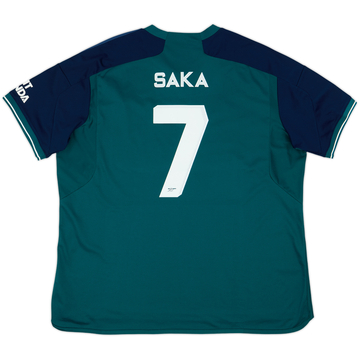 2023-24 Arsenal Third Shirt Saka #7 - 10/10 - (XXL)