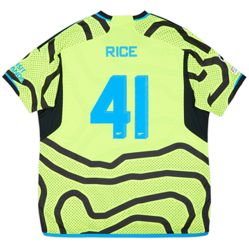 Camiseta auténtica de visitante del Arsenal 2023-24 Rice #41 - 10/10 - (XXL)