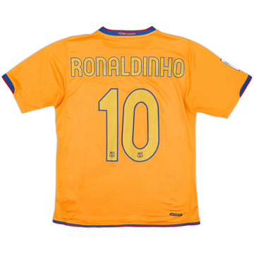 2006-08 Barcelona Away Shirt Ronaldinho #10 - 6/10 - (M)