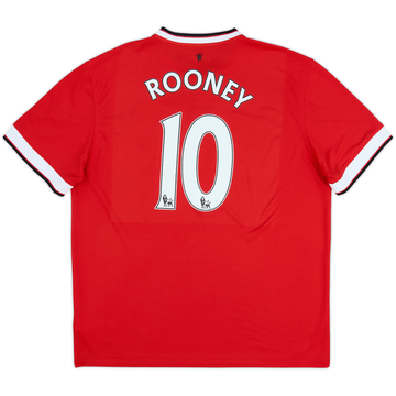 2014-15 Manchester United Home Shirt Rooney #10 - 6/10 - (XL)