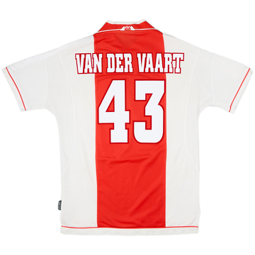 1999-00 Ajax Home Shirt Van Der Vaart #43 - 8/10 - (L)