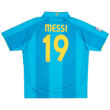 2007-09 Barcelona Away Shirt Messi #19 (XL)