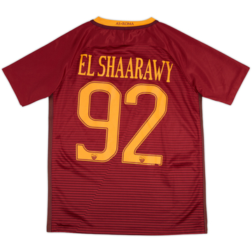 2016-17 Roma Home Shirt El Shaarawy #92 - 6/10 - (XL.Boys)