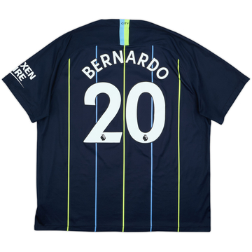 2018-19 Manchester City Away Shirt Bernardo #20 - 6/10 - (XXL)