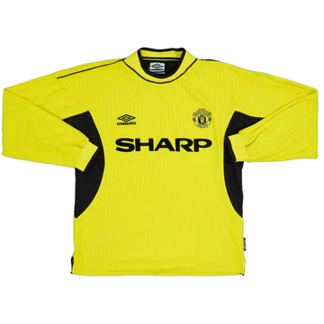 1999-00 Manchester United GK Shirt - 8/10 - (Y)