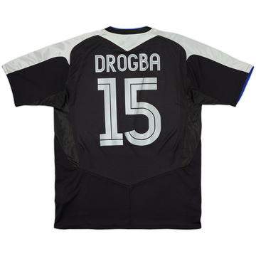 2004-05 Chelsea Away Shirt Drogba #15 - 7/10 - (L)