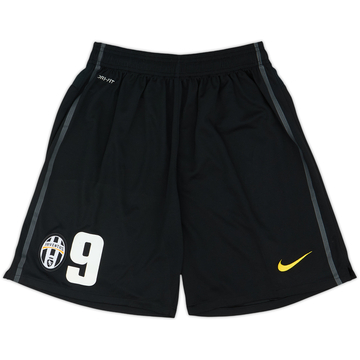 2010-11 Juventus Player Issue Home Shorts #9 (Iaquinta) - 8/10 - (L)