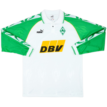 1995-96 Werder Bremen Home L/S Shirt - 9/10 - (M)