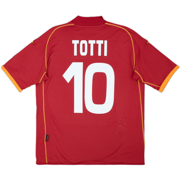 2008-09 Roma Home Shirt Totti #10 - 6/10 - (L)