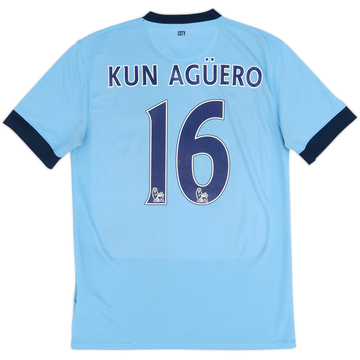 2014-15 Manchester City Home Shirt Kun Aguero #16 - 5/10 - (M)
