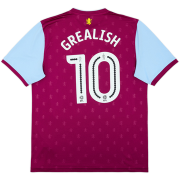 2017-18 Aston Villa Home Shirt Grealish #10 - 6/10 - (L)
