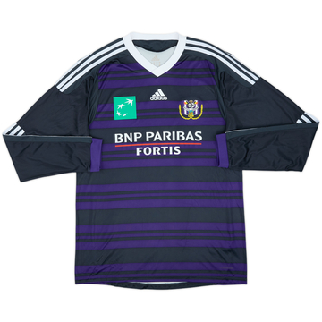 2009-11 Anderlecht Home L/S Shirt #4 - 8/10 - (M)