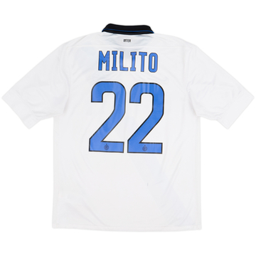 2011-12 Inter Milan Away Shirt Milito #22 - 5/10 - (M)