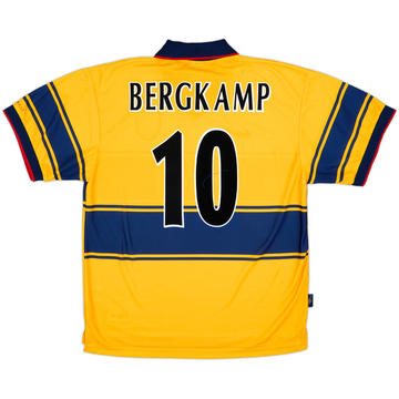 1997-99 Arsenal Away Shirt Bergkamp #10 - 8/10 - (XL)