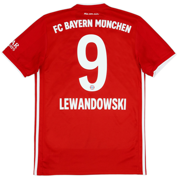 2020-21 Bayern Munich Home Shirt Lewandowski #9 - 6/10 - (S)