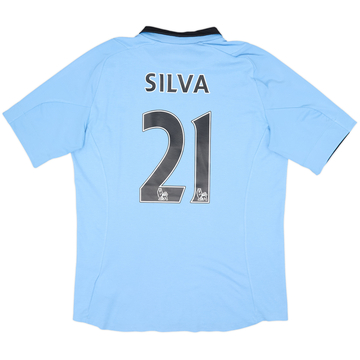 2012-13 Manchester City Home Shirt Silva #21 - 6/10 - (M)