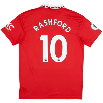 2022-23 Manchester United Home Shirt Rashford #10 - 10/10 - (L)