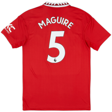 2022-23 Manchester United Home Shirt Maguire #5 - 6/10 - (M)