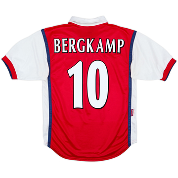 1998-99 Arsenal Home Shirt Bergkamp #10 - 8/10 - (S)