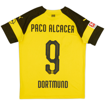2018-19 Borussia Dortmund Home Shirt Paco Alcacer #9 - 6/10 - (XL.Boys)