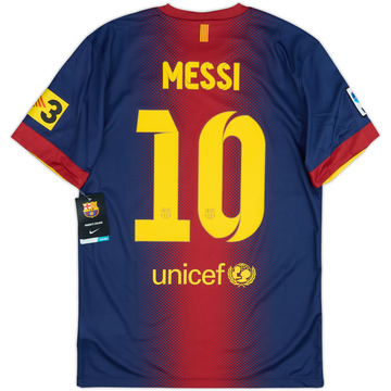 2012-13 Barcelona Home Shirt Messi #10 (S)