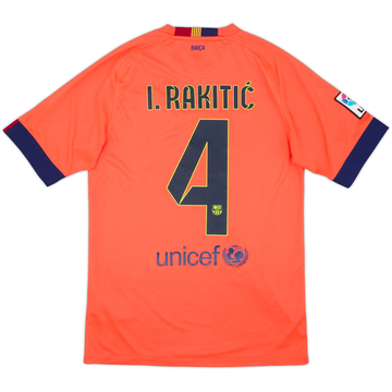 2014-15 Barcelona Away Shirt I.Rakitic #4 - 6/10 - (S)