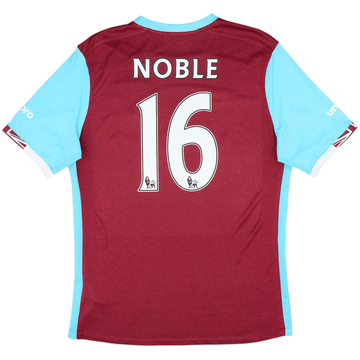 2016-17 West Ham Home Shirt Noble #16 - 9/10 - (L)