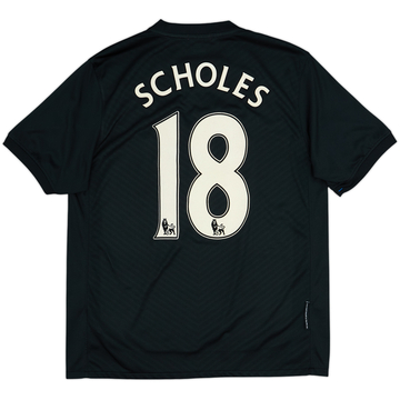 2009-10 Manchester United Away Shirt Scholes #18 - 6/10 - (M)