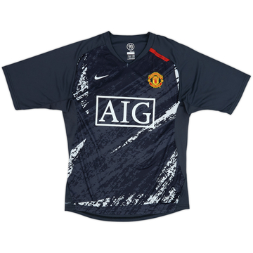 2007-08 Manchester United Nike Training Shirt - 8/10 - (S)