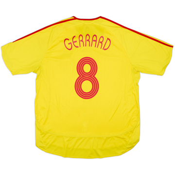 2006-07 Liverpool Away Shirt Gerrard #8 - 5/10 - (XXL)